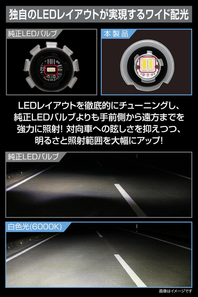 CARMATE GIGA Светодиодные противотуманные лампы для Toyota Step Land Cruiser S3500GSD Двойной белый BW584 Hiace, Alphard, Wagon, 250 и т.д., Цвет, 6000K/3000K, 3500лм, &