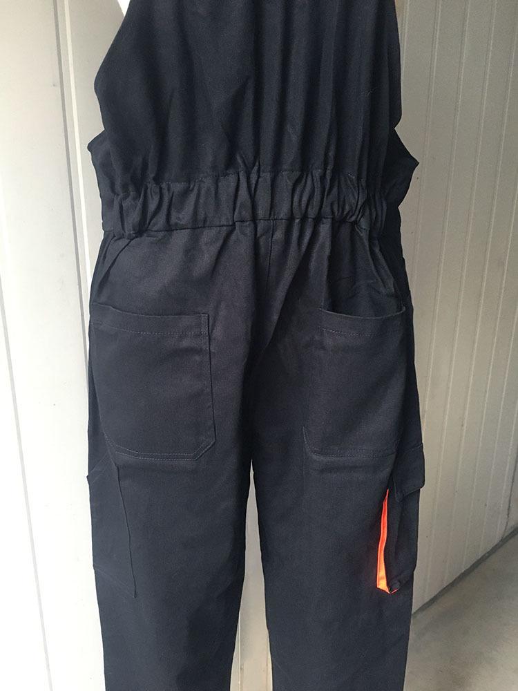 Unisex Pure Cotton Work Pants - Four Seasons Durable, Dirt & Wear-Resistant Plus Size Overalls for Machine Repair.