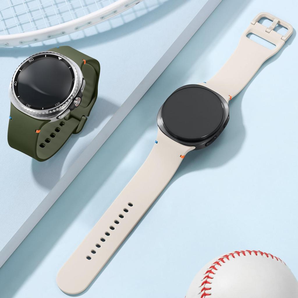 Силиконовый ремешок для Samsung Galaxy Watch 8 44 мм 40 мм/8 Classic 46 мм Спортивный Оригинальный Сменный Браслет Galaxy Watch 8 Correa