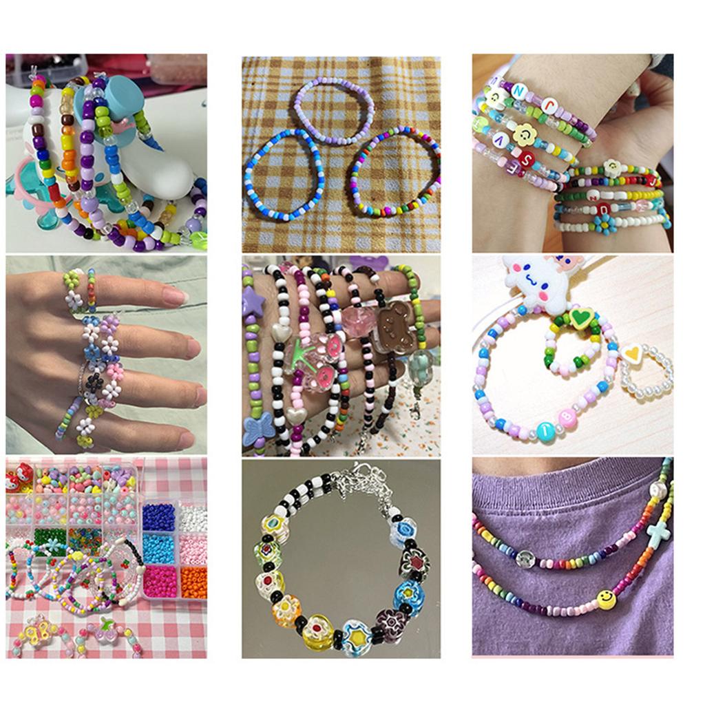 Beading Needle Kits for Jewellery Making Big Eye Beading Needle Needle Threaders Metal Thimble and Storage Tube/Bag