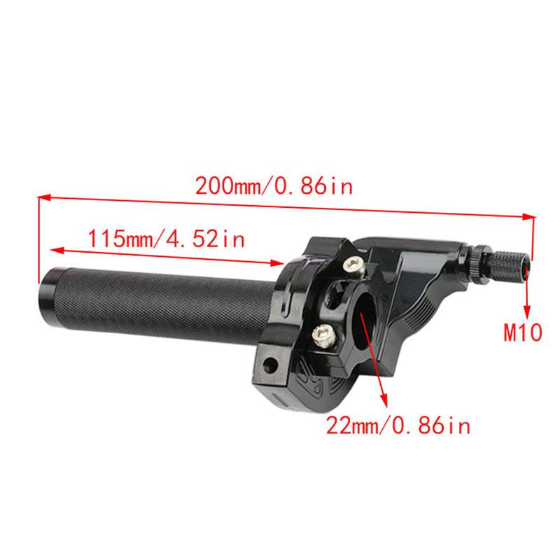 1Pcs Throttle Twist Grips Handlebars 22mm Universal Aluminum Accelerator For Motorcycle Moped Scooter Bike M10*1.5