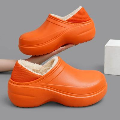 Модные женские зимние меховые тапочки Crestar, модные теплые мягкие тапочки на толстой подошве, плюшевые пушистые тапочки, новые парные уличные нескользящие хлопковые туфли