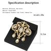Crystal Brooches for Women Gold Color Caftan Pins