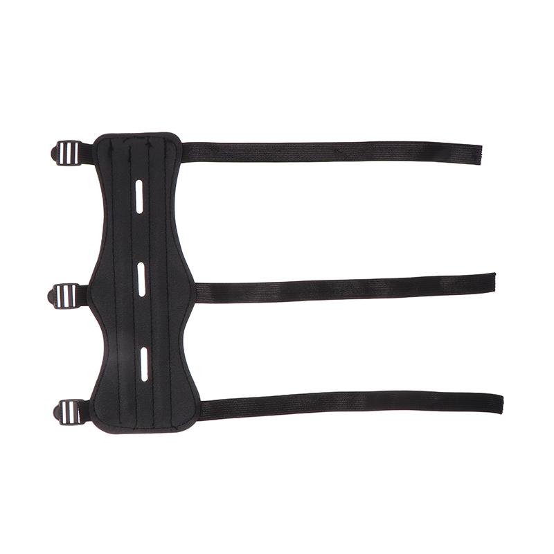 Leather Archery Equipment Arm Guard 3 Straps Protection Forearm Safe Adjustable Bow Arrow Hunting Shooting Training Accessories
