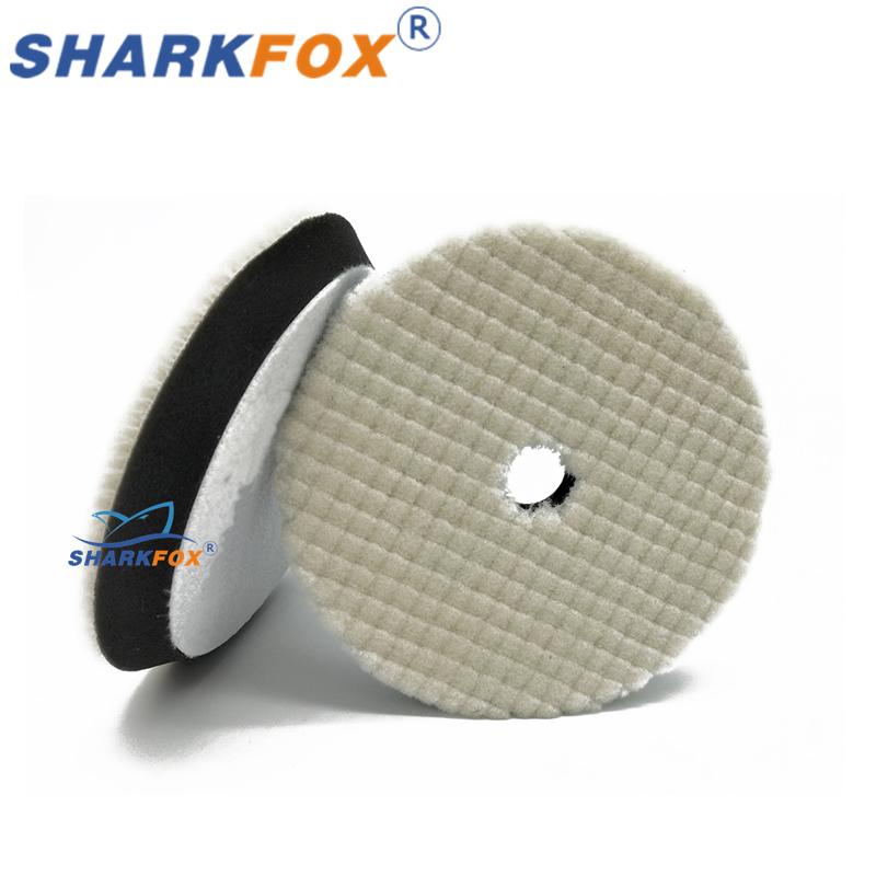 Sharkfox Wool Car Polishing Pads Polishing Disc Car Polish Buffing Pads 125/150mm Car Polisher Buffing Waxing Tool