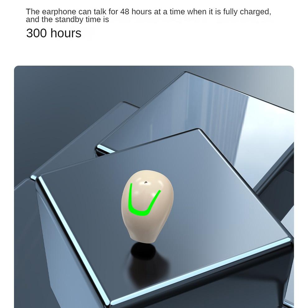 Невидимые беспроводные наушники Mini Bluetooth 5,3, наушники с шумоподавлением, Hi-Fi стерео наушники TWS, спортивная гарнитура с микрофоном