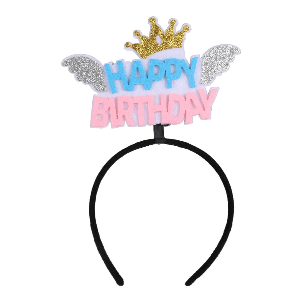 Повязка на голову на день рождения Корона Счастливые и стильные праздничные принадлежности Повязка на голову на день рождения Корона на день рождения