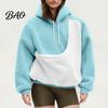 Pet Friendly Lounge Hoodie Pouch Hoodie, Oversized Cat Dog Carrier Sweatshirt, Fleece Lined Long Kitten Pullover Sleeve Top with Large Pocket