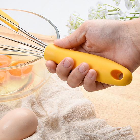 Cream Stirrer Comfortable Grip Kitchen Supplies Lightweight 2-in-1 Manual Whisk Cream Scraper Baking Tool Useful Bakeware Lightweight