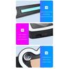 Car solar heart-shaped blue LED ambient light USB rear window heart-shaped imitation intelligent driving atmosphere light Neon Lights 4