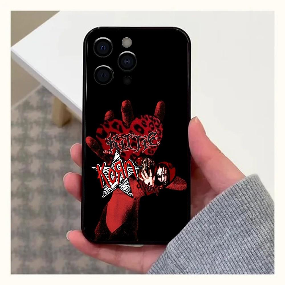 K-Korn Rock Band Phone Case For Apple iPhone 15,14,13,12,11,Pro,X,XS,Max,XR,Plus,Mini Soft Black Cover