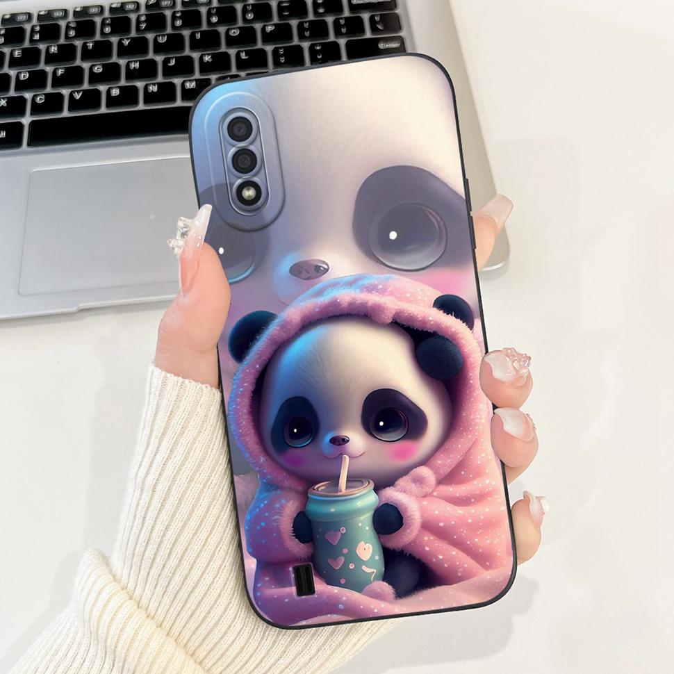Чехол для Samsung Galaxy A01 Модный Чехол с Рисунком Цветов Мягкий Матовый ТПУ Чехол для Телефона для Samsung A01 GalaxyA01 SM-A015F ТПУ