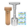 Old-fashioned Shaver Manual Shaver for Men Adjustable Sharpness Manual Shaver Double-sided Blade Holderrazor