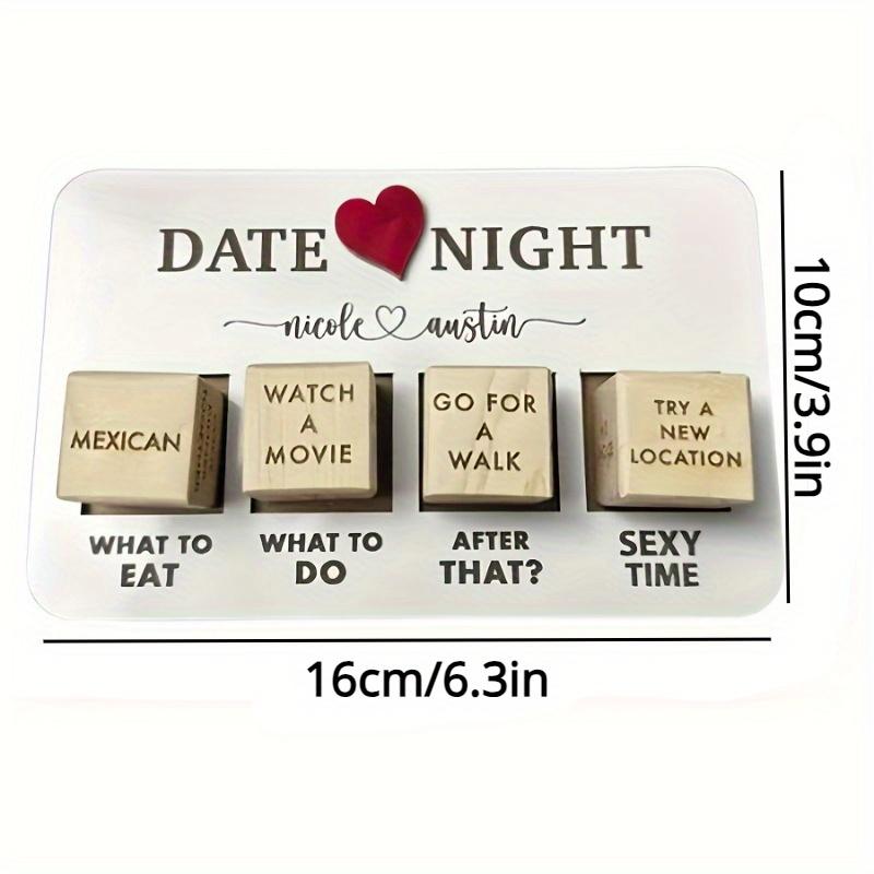 1 набор идей для игры в кости на свидание и ночь после Dark Edition - игра в деревянные кости для пар - подарки для пар для парня, подруги, мужа