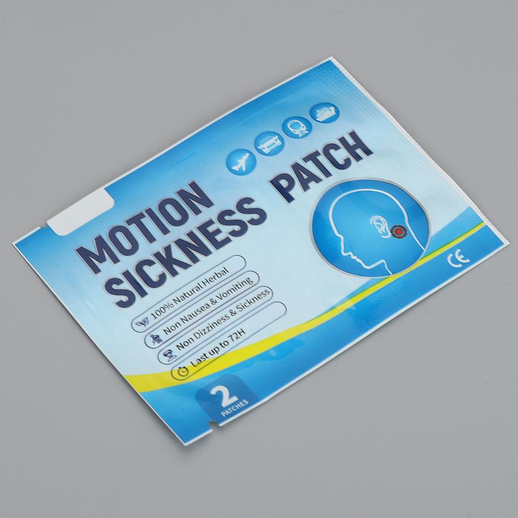 Motion Sickness Patch Lightweight Waterproof Portable Airplane Sickness Patch for Travel