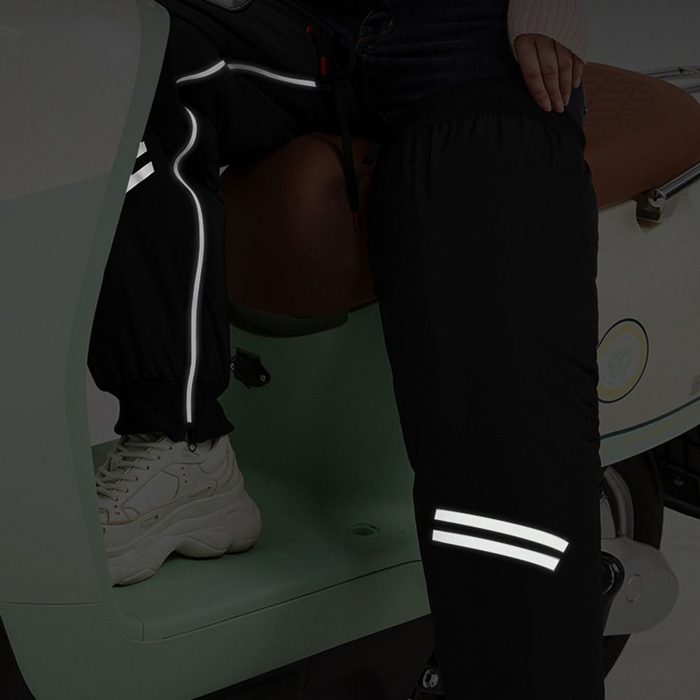 Reflective Zipper Thermal Kneecap Fleece-lined Motorcycle Leg Warmer Hiking
