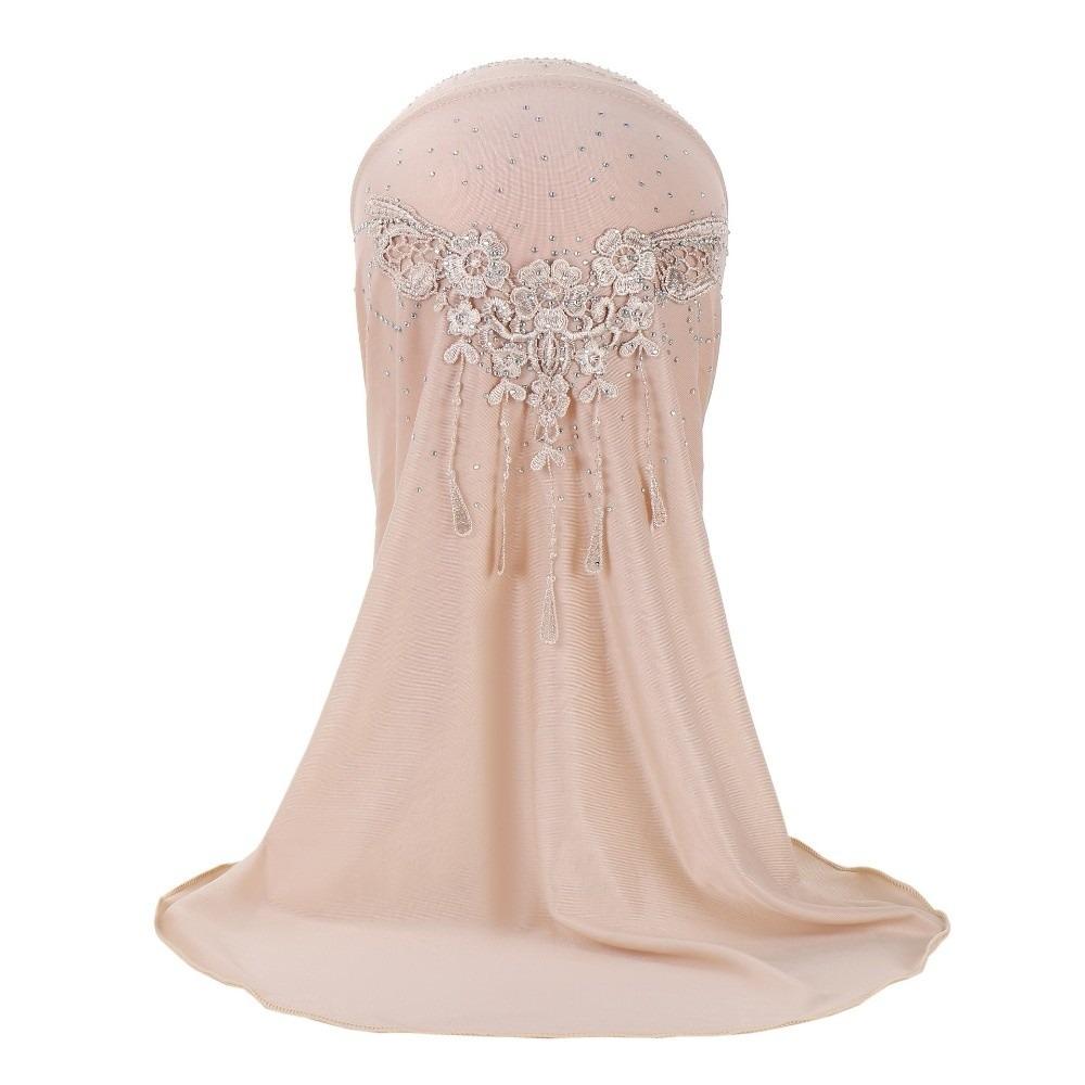 Ice Silk Kids Hijab Breathable Head Wrap Elegant Little Girls Turban Party Wear