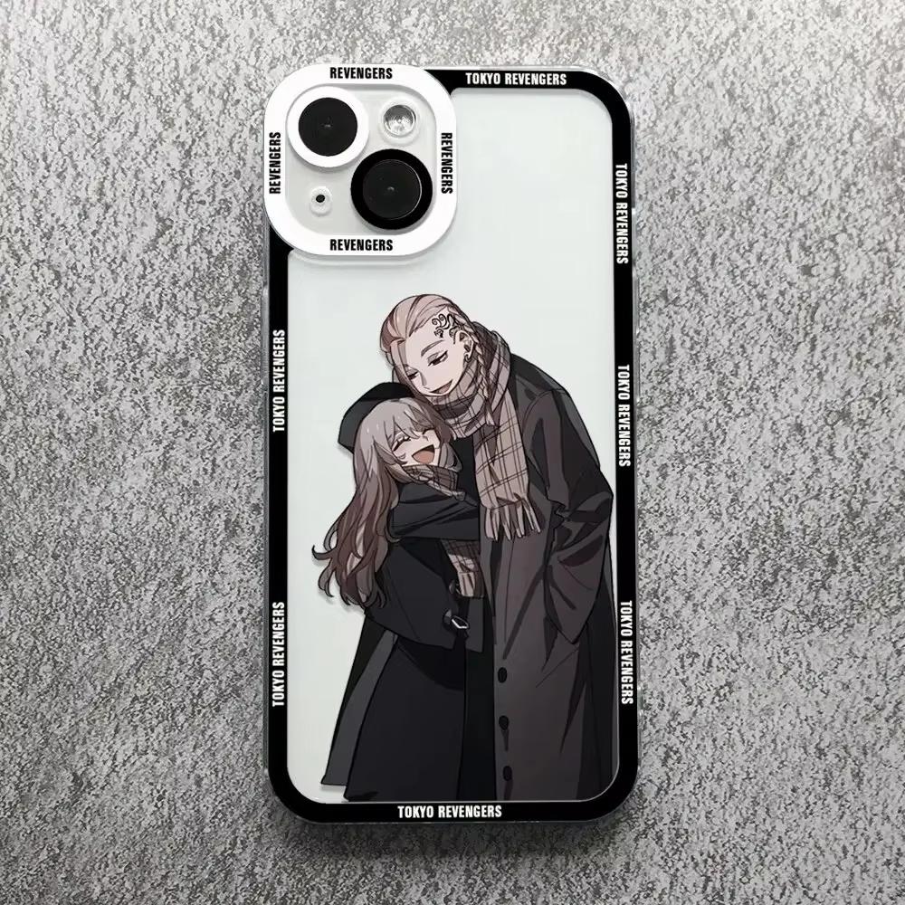 Чехол для телефона с аниме Tokyo Revengers для iPhone 16 15 14 13 12 11 Pro Max XS X XR 7 8 SE Прозрачные чехлы Fundas