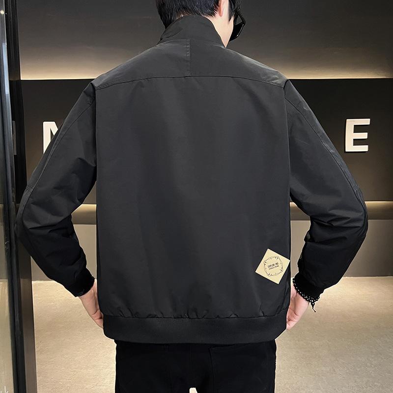 American Spring and Autumn New Jacket Men's Fashion Trendy Brand Retro Youth Workwear Stand Collar Men's Outdoor Jacket for Men