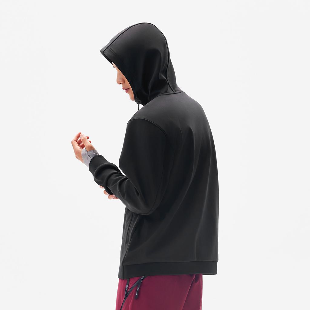 Li Ning Fitness Series Hooded Logo Letter Stitching Jacket Men Jacket AWDVC39-5