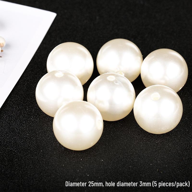 3-30mm Glossy Imitation Pearl Beads for DIY Jewelry: Hairpins, Bracelets, Necklaces, and Decorative Accessories.