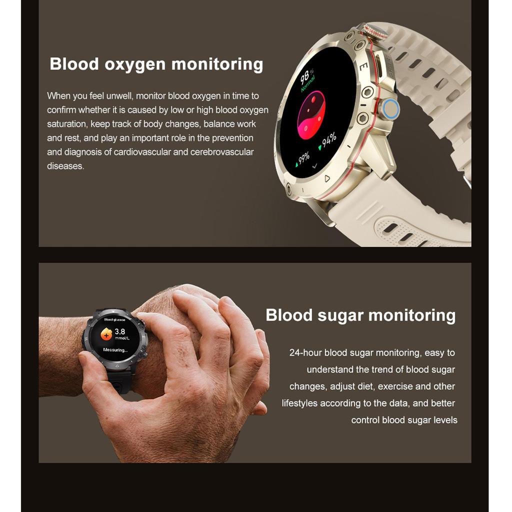 SmartWatch Men AMOLED Outdoor Sport Track Heart Rate Health Monitor Ip67 Waterproof Bluetooth Call Smart Watch