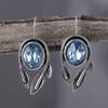 Retro Fashion Elliptical Leaves Women's Earrings