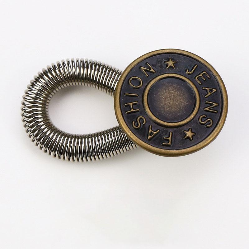 Пуговица для брюк - Без гвоздей, Съемная, Универсальная пуговица, Пуговица-удлинитель для джинсов, Регулируемая эластичная пуговица