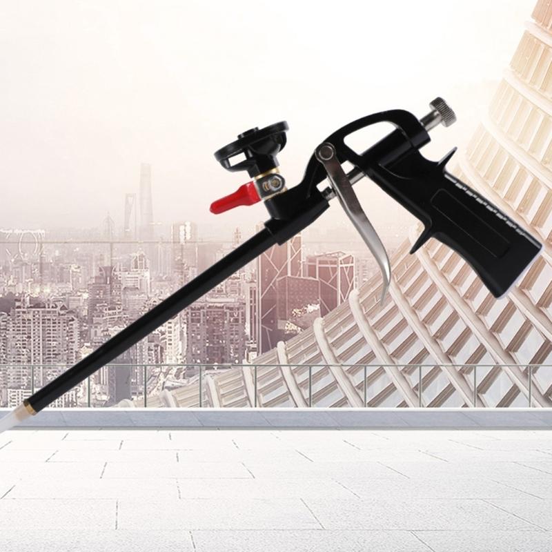 Foam Gun Foaming Gun Expanding Caulking Guns Metal Body Spray Application PTFE Non-Stick Coated Basket Metal Body