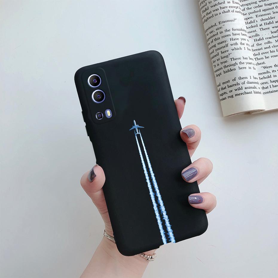 Для vivo Y72 5G Чехол Мягкий ТПУ Силикон Милый Мультяшный Чехол Задняя Крышка Телефона для vivo Y72 5G V2041 Чехол Fundas Coque Etui Бампер