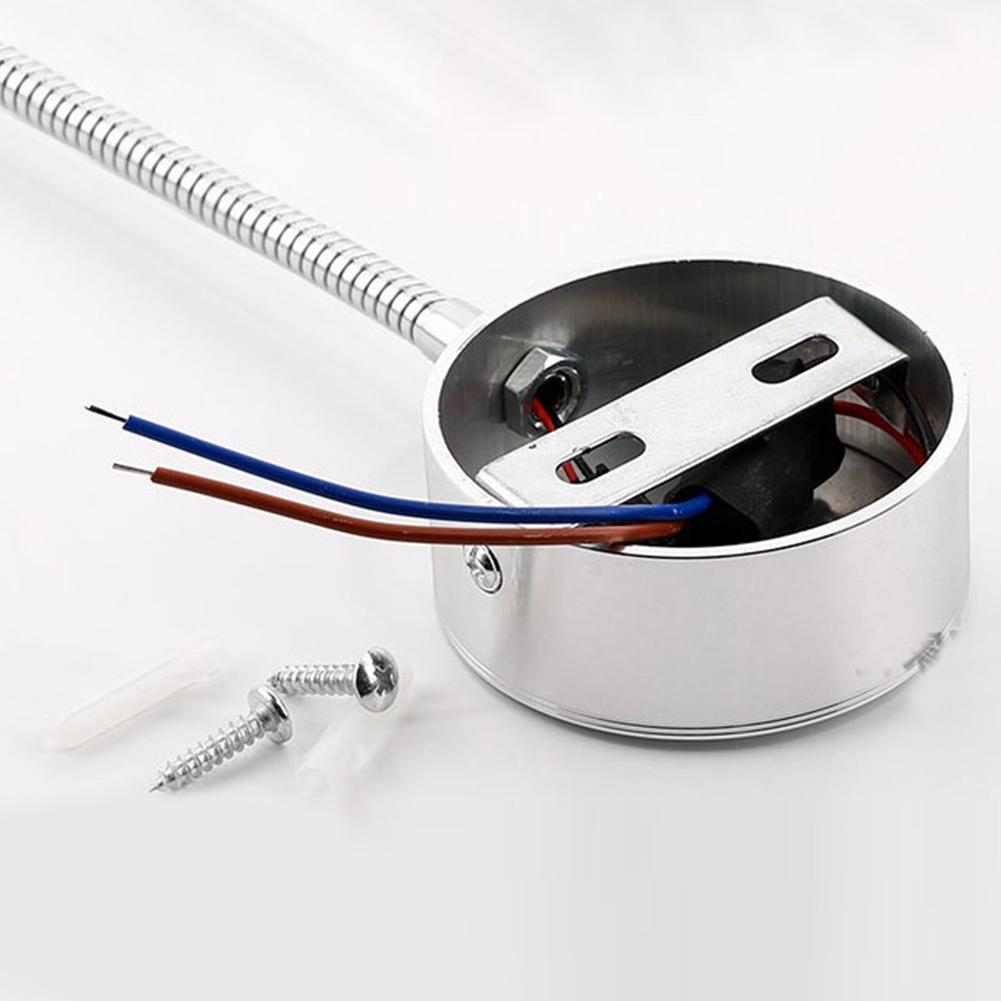 USB Flexible Wall Mount Night Lamp Hotel Bedside Wall Lamp LED Flexible Gooseneck Tube Switch Study Reading Sconces Light