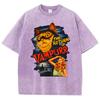 The Return Of Vampurr Cat Washed Retro Men T-Shirt Oversize Tshirt Breathable Loose Short Sleeve Tee Clothes