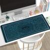 Retro Art Eye Design Blue Large Gaming Mouse Pad x3MM Natural Rubber Non-Slip Desk Mat Keyboard Pad for E-Sports Office