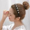 Toothed Women Non-slip Rhinestone Pearl Headband Hair Accessories Wash Face Hair Hoop Hair Band