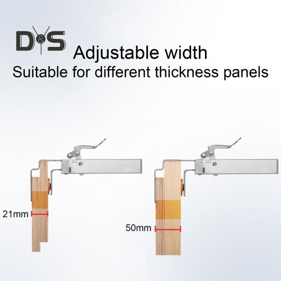 Регулируемый зажим для фиксации ящика, металлический зажим для установки передней части ящика, прочный универсальный зажим для крепления шкафа, плотницкий инструмент для деревообработки и бытовых нужд