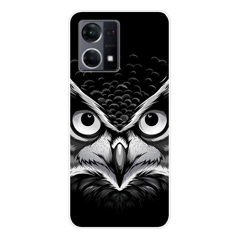 Для OPPO Reno7 Reno 7 4G чехол Мягкая силиконовая задняя крышка чехол для телефона с рисунком мультфильма Креатив