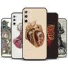 Медицинский Чехол с Анатомией Человека Для Samsung Galaxy S23 Ultra S22 Plus S20 S21 FE S8 S9 S10 Note 10 20 S24 Ultra
