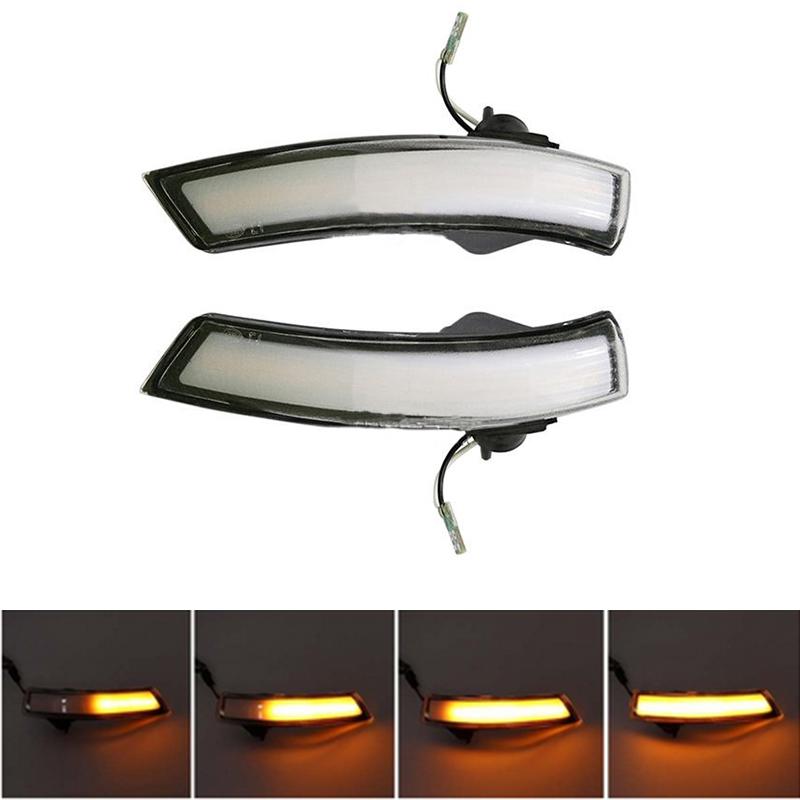 2 шт. светодиодный динамический указатель поворота, боковое крыло, индикатор зеркала заднего вида, повторитель мигалки для Ford Focus 2 3 Mk2 Mk3 Mondeo