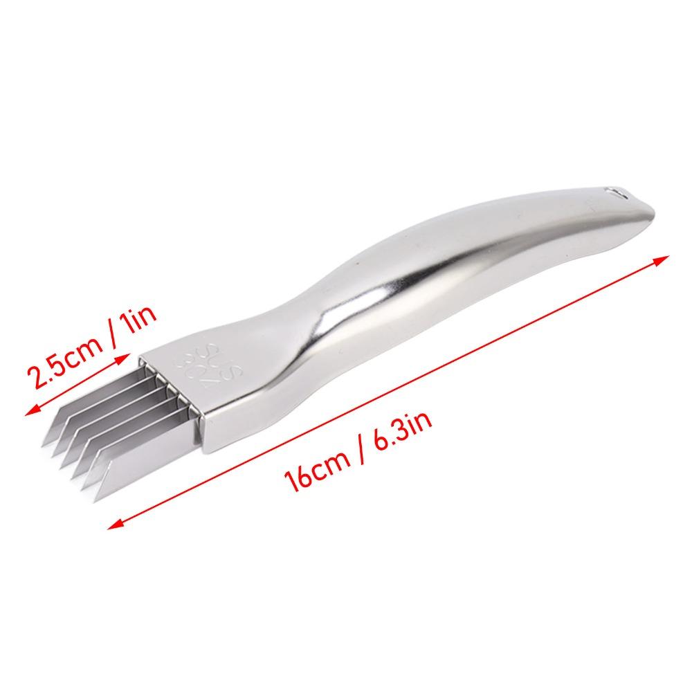 Stainless Steel Scallion Cutter Sharp Ultra Fine Vegetable Cutter Time Saving Efficient Green Onion Slicer Kitchen