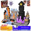 Pink Castle Cube Magnetic Building Block Set - STEM Educational Toy