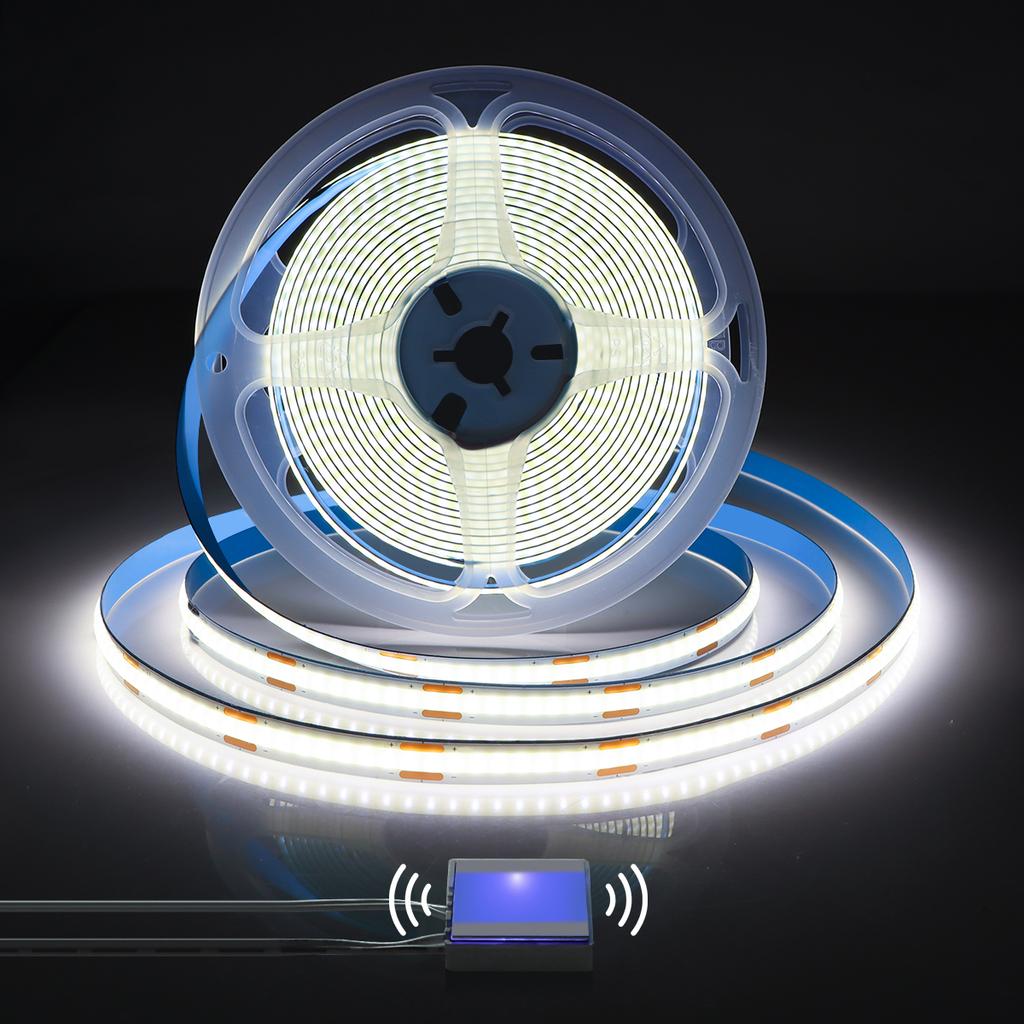 Подсветка зеркала для макияжа COB 5V USB светодиодная лента проникающая в зеркало сенсорный выключатель с регулируемой яркостью подсветка зеркала для ванной комнаты