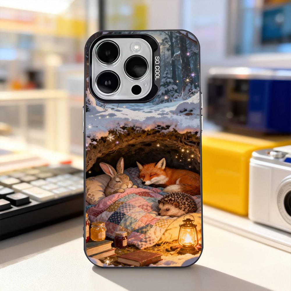 Forest Art Landscape For iPhone 11,12,13,14,15,16,17,Pro,Max,Plus,E,Air,Mini Phone Case IMD Matte Black