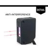 Cloweit Square Laser Sensor 35cm 8m Adjustable NPN PNP Diffuse/Specular Reflection Optical Infrared Photo Proximity Switches E3Z