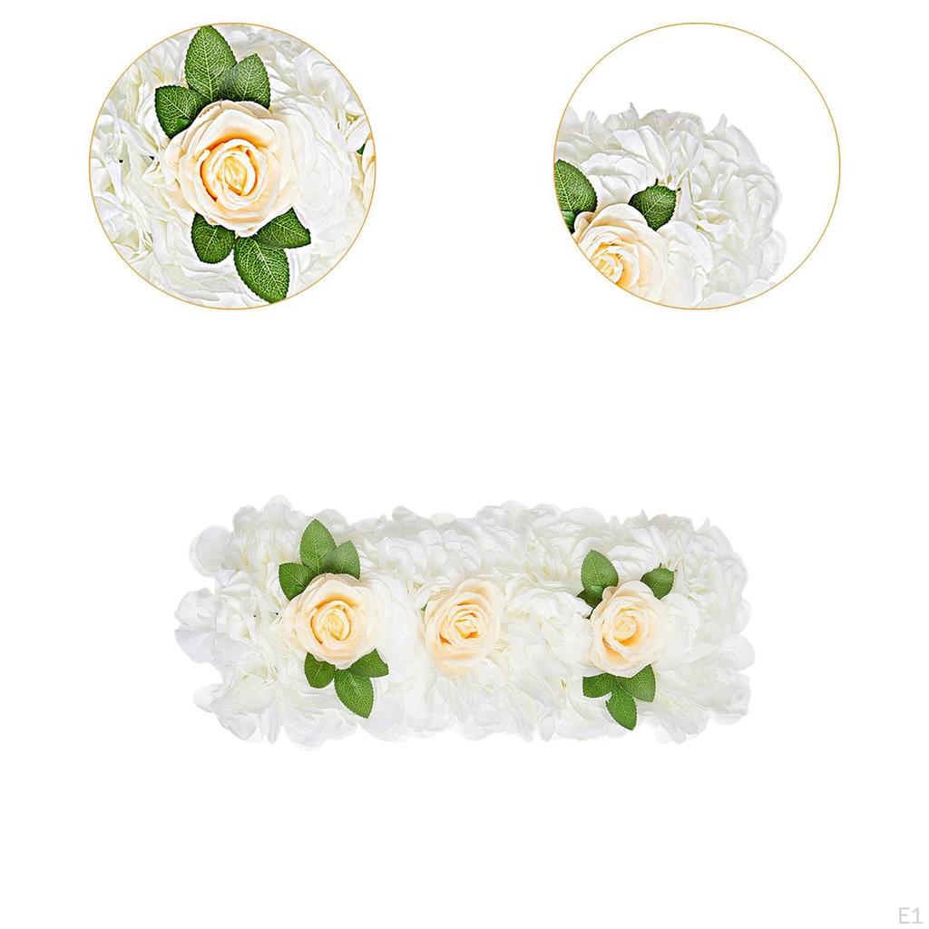 Artificial Flower Panel Peony Cluster Backdrop Wedding Table Setting Holiday Ceremony Simulation