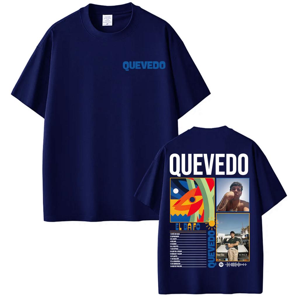 Графические футболки Rapper Quevedo 2026 EL BAIFO для унисекс, женщин, Харадзюку, винтажные, готические, повседневные, 100% хлопок, оверсайз
