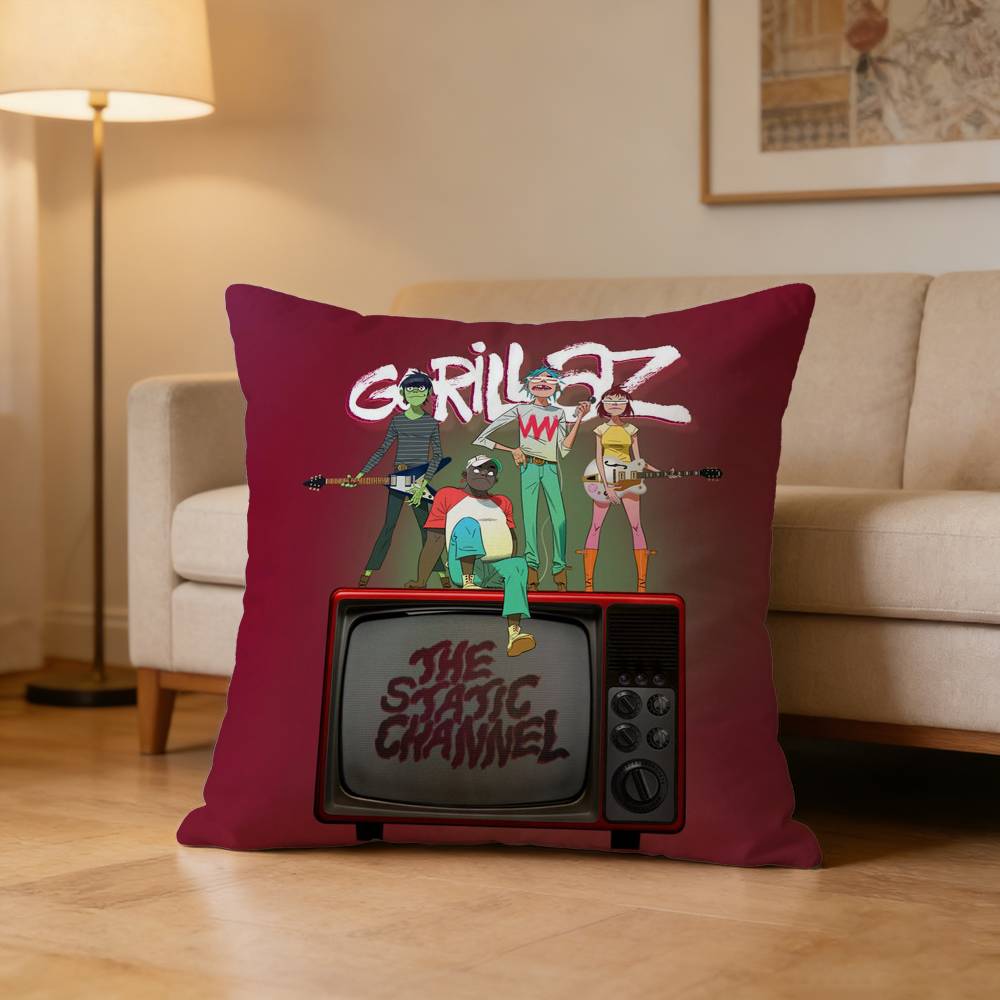 G-Gorillaz Rock Band Pillow Case Cushion Cover Throw Pillow Case For Car Sofa