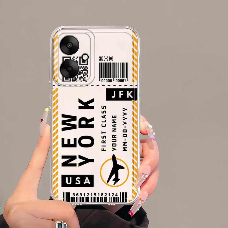 Soft Phone Cover Phone Case for Xiaomi Mi 11T Pro 11 Lite CreativeBboarding Pass