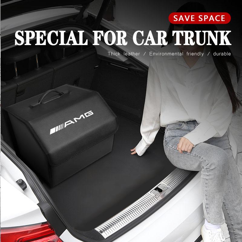 Car Trunk Organizer Box For Mercedes Benz AMG A B C E G CLA W211 W203 W204 Large Capacity Folding Stowing Tidying Storage Bag