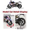 Спрей 1/6 BMW S1000RR Металлический Литой Модель Мотоцикла Автомобиля Игрушки Домашний Декор Коллекционные Предметы Детская Игрушка Подарки на День Рождения