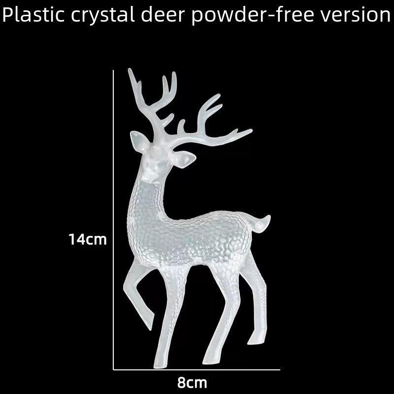 Блестящие украшения для торта в виде рождественского оленя - украшения в виде хрустальных оленей для десертного стола на день рождения